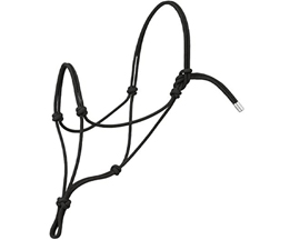 Weaver Silvertip Draft Rope Halter - Black