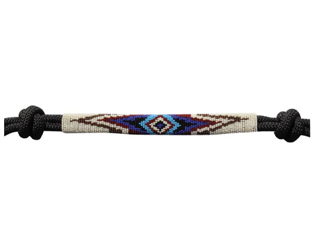 Professional's Choice Beaded Halter Rope - Black/Turquoise