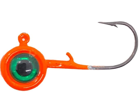 Big Eye Jig Heads - 1/32 oz Orange