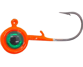 Big Eye Jig Heads - 1/32 oz Orange