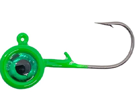 Big Eye Jig Heads - 1/8 oz Green