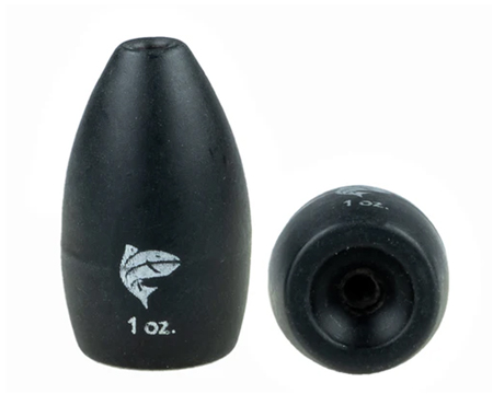 Tungsten Bullet Weight - Black 1 oz