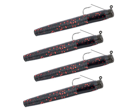 Weedless Ned Rig - Black/Red