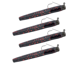 Weedless Ned Rig - Black/Red