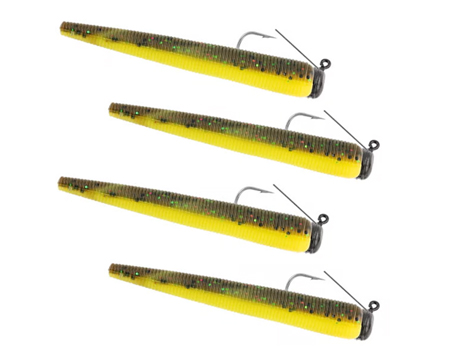 Weedless Ned Rig - 1/16 oz Yellow Jacket