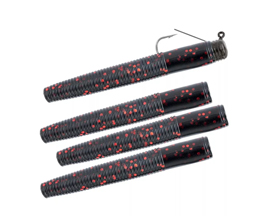 Weedless Ned Rig 1/8 oz - Black/Red