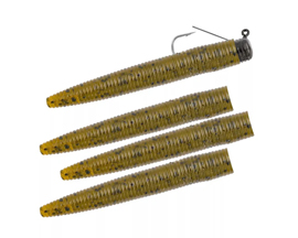 Weedless Ned Rig - eighth oz Green Pumpkin