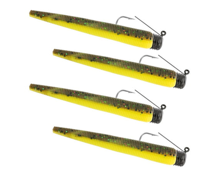 Weedless Ned Rig eighth oz Yellow Jacket