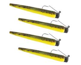 Weedless Ned Rig eighth oz Yellow Jacket