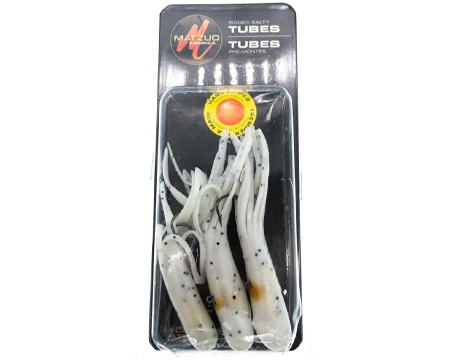 Rigged Salty Tube Bait 3.5" Green Pumpkin