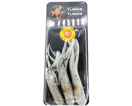 Rigged Salty Tube Bait 3.5" Green Pumpkin