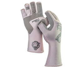 Fish Monkey® Half Finger Guide Gloves - Lite Grey 2XL