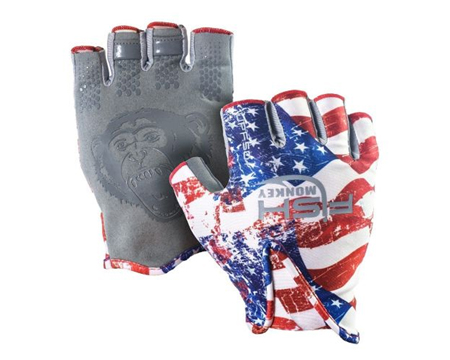 Fish Monkey® Stubby Guide Gloves - Americana XXL