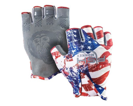 Fish Monkey® Stubby Guide Gloves - Americana XXL