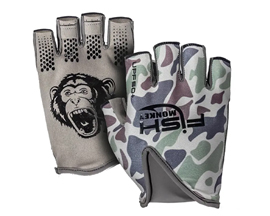 Fish Monkey® Stubby Guide Gloves - Old School Beige L