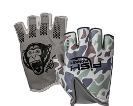 Fish Monkey® Stubby Guide Gloves - Old School Beige M