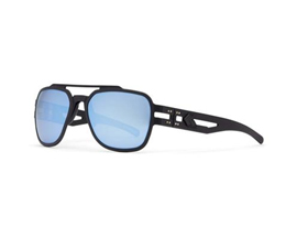 Gatorz Stark Sunglasses - Smoked Polarized with Blue Mirror Lens 