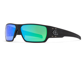 Gatorz Specter Black Sunglasses with Polarized Green Mirror