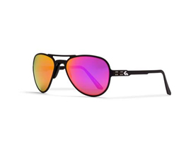 Gatorz Skyhook Sunglasses - Black Frame/Brown Polarized with Pink Lenses