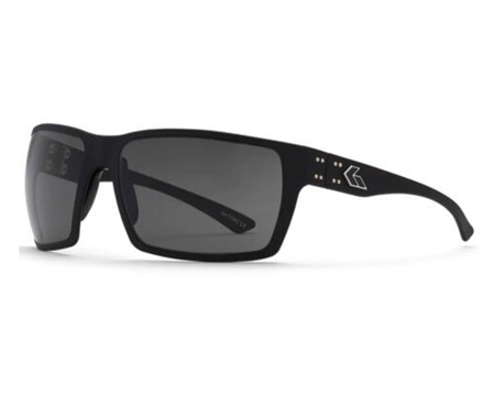Gatorz Marauder Sunglasses - Black with Smoke Polarized Lenses