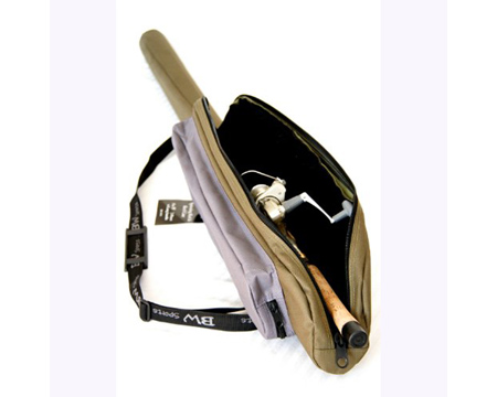 BW Sports&reg; 9 ft. 2 Pc Salmon/Steelhead Rod & Reel Combo Case - Olive/Grey