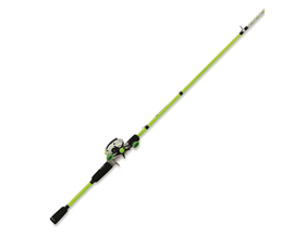 Profishiency&reg; 7 ft. Drip Fishing Baitcast Combo LH Retrieve Rod - White/Green