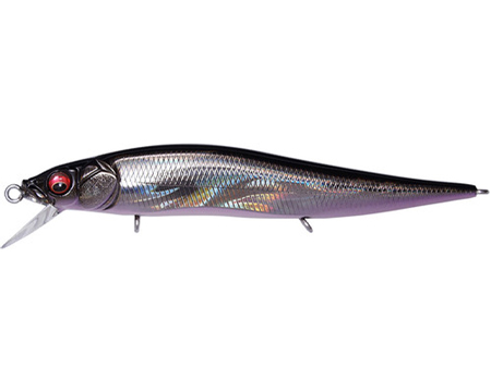 Megabass&reg; Vision 110 Jr Jerkbait - GG Deadly Black Shad