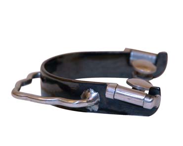 MetaLab® Plain Bumper Spurs without Rowels - Black Satin