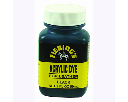 Fiebing&reg; 2 oz. Acrylic Dye For Flexible Leather - Black