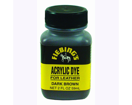 Fiebing&reg; 2 oz. Acrylic Dye For Flexible Leather - Dark Brown