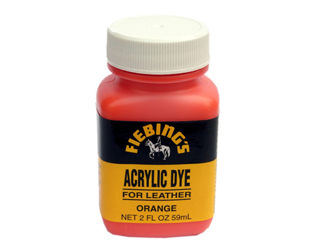 Fiebing&reg; 2 oz. Acrylic Dye For Flexible Leather - Orange