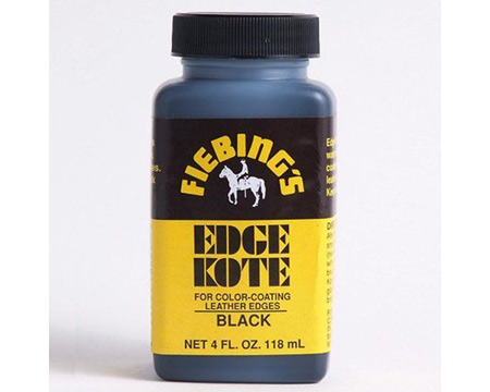 Fiebing&reg; 4 oz. Edge Kote Leather Water Resistant Paint - Black