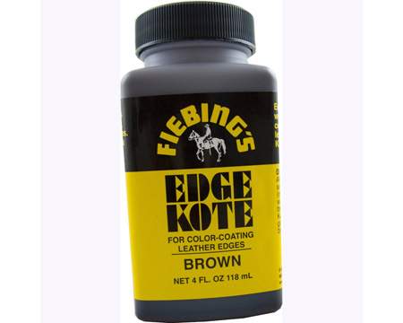 Fiebing&reg; 4 oz. Edge Kote Leather Water Resistant Paint - Brown