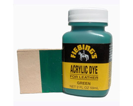 Fiebing&reg; 2 oz. Acrylic Dye For Flexible Leather - Green