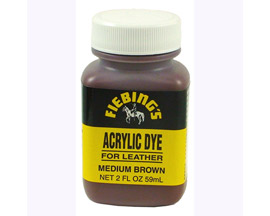 Fiebing&reg; 2 oz. Acrylic Dye For Flexible Leather - Medium Brown