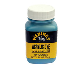 Fiebing&reg; 2 oz. Acrylic Dye For Flexible Leather - Turquoise
