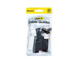 Cable Clips Medium Black 10 Pack
