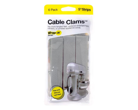 Wrap-It&reg; Cable Clams� Cord Organizer Strips