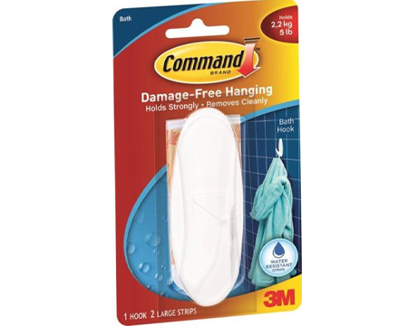 Command&reg; Large Bath Hook