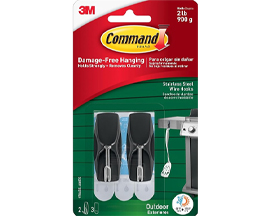 Command&reg; Outdoor Stainless Steel Wire Hooks