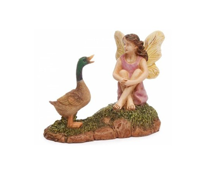 Marshall Home & Garden Fairy Garden Morning Conversation Statuary