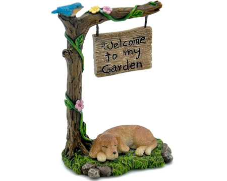 Fairy Garden Dog - Welcome To My Garden