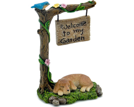 Fairy Garden Dog - Welcome To My Garden