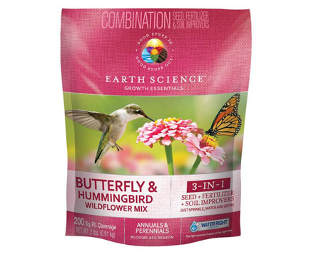 Earth Science&reg; 2 lbs. Growth Essentials Full Seed & Soil Improver - Butterfly & Hummingbird