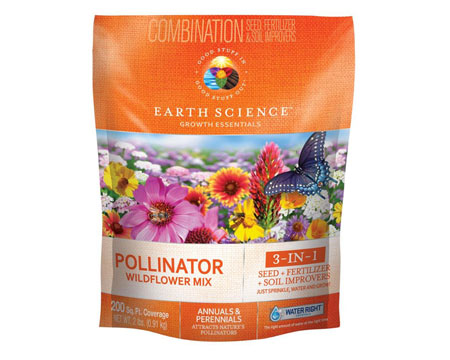 Earth Science&reg; 2 lbs. Growth Essentials Full Seed & Soil Improver - Pollinator Wildflower Mix