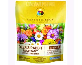 Earth Science&reg; 2 lbs. Growth Essentials Full Seed & Soil Improver - Deer & Rabbit Resistant Wildflow