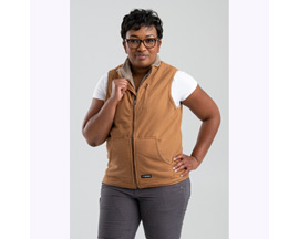 Berne&reg; Women's X-Large Heartland Sherpa-Lined Vest - Washed Duck