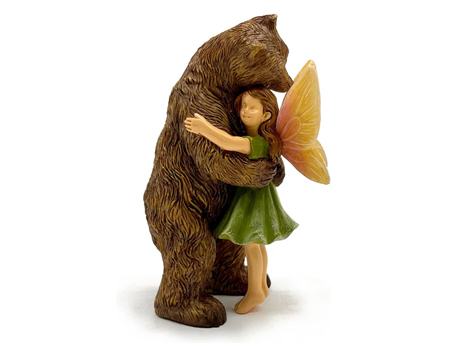 Fairy Garden Bear Hug Statuary
