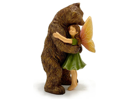 Fairy Garden Bear Hug Statuary