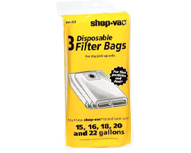 Shop-Vac&reg; Filter Bags 15-22 Gallon 3 Pack